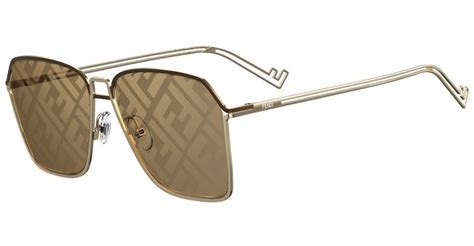 fendi brille schwarz silber bügel|Damen Sonnenbrillen .